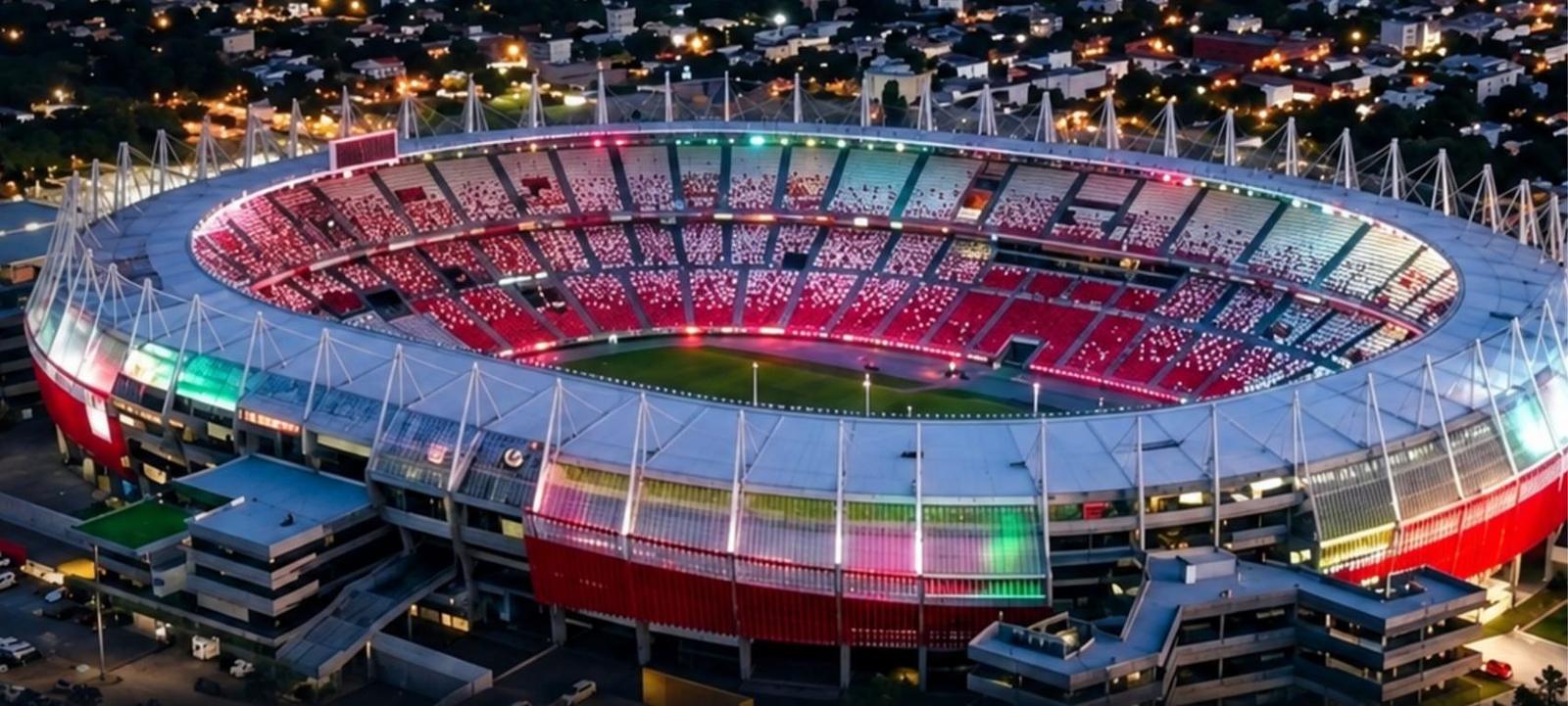 Estadio Metropolitano de noche — Final Sudamericana